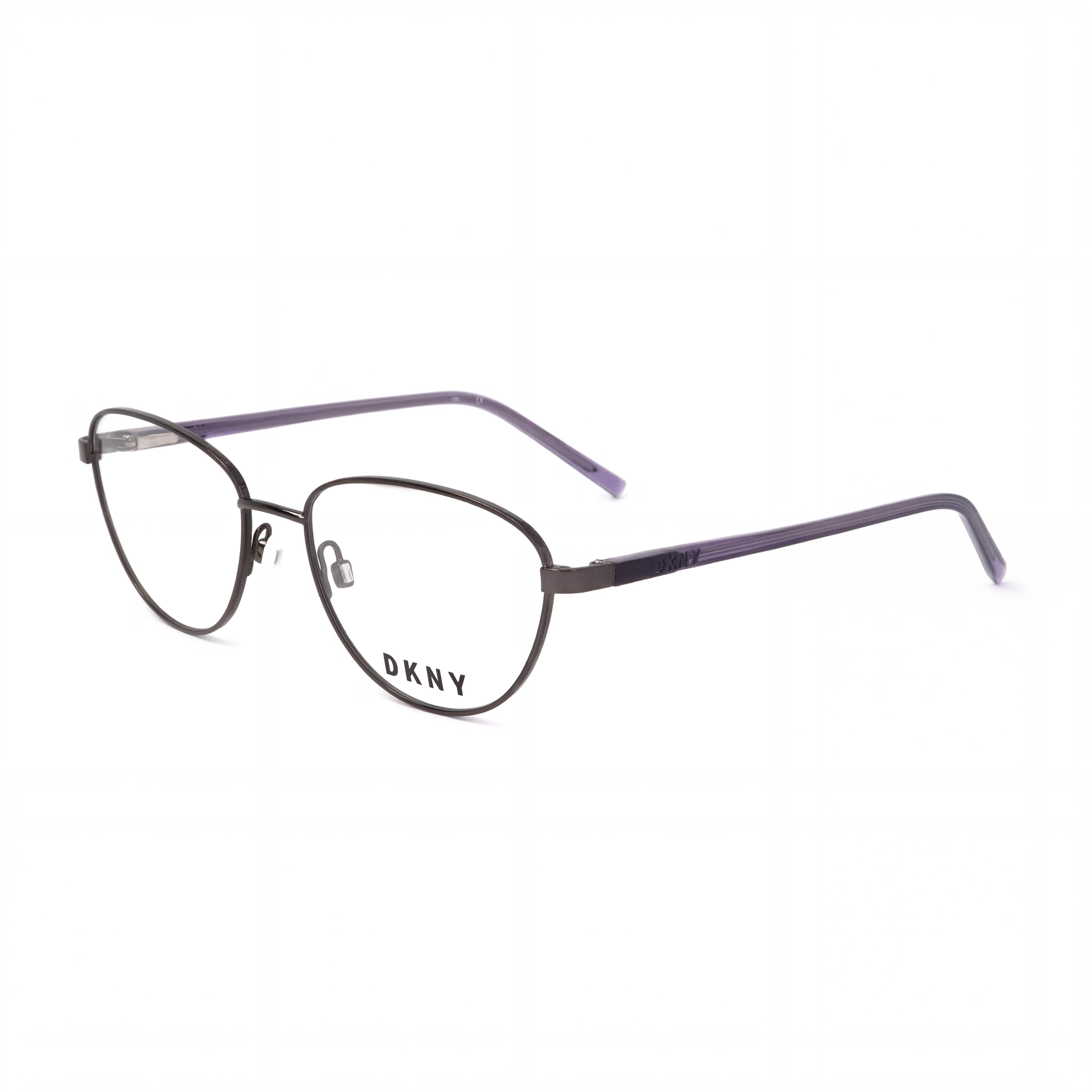 DKNY DK3005 Gunmetal Oval Eyeglasses for Men, Propionate 53mm, Photo 1