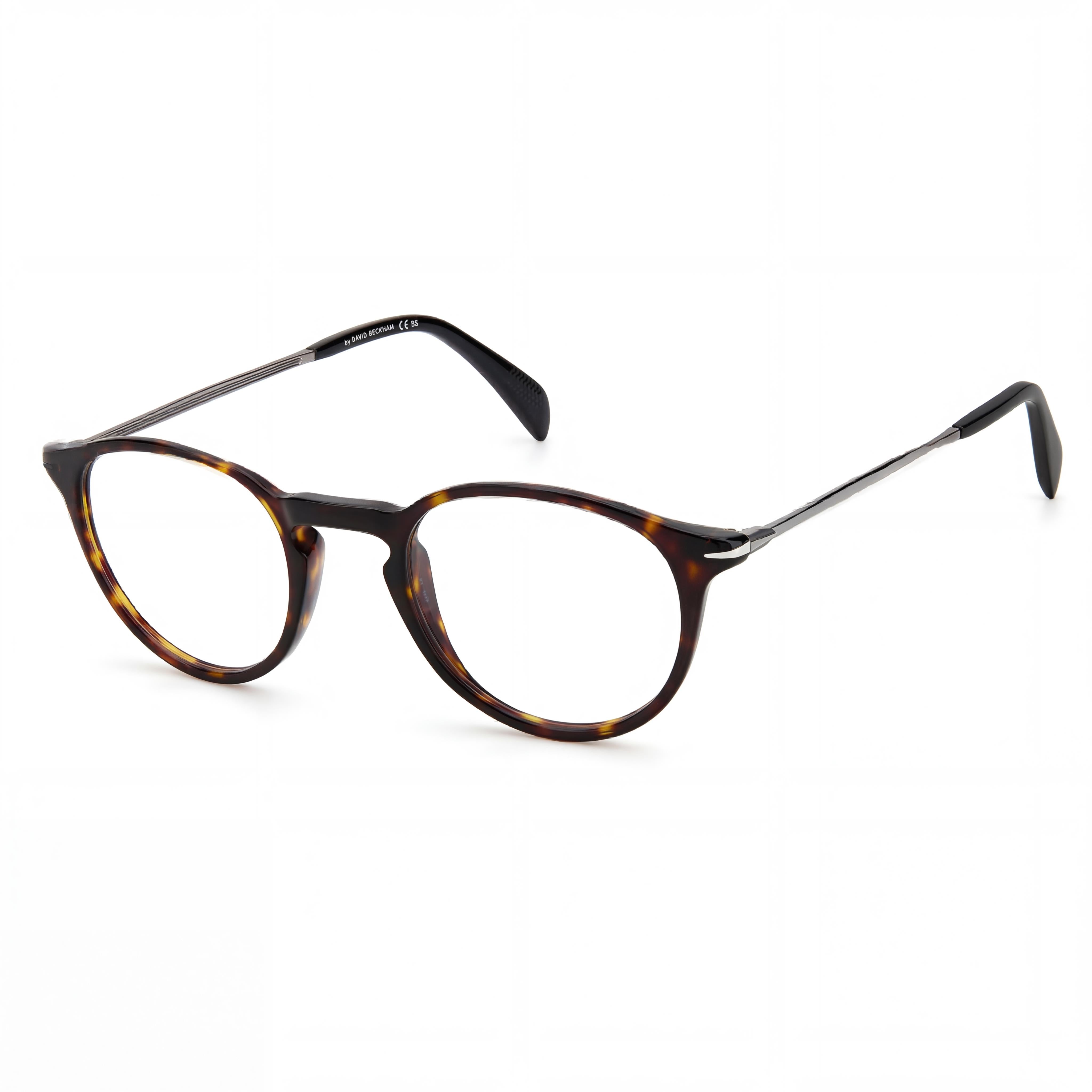 Gafas unisex David Beckham DB 1049 con montura de plástico en color Havana y lentes Havana, ancho de lente de 48 mm, Photo 1