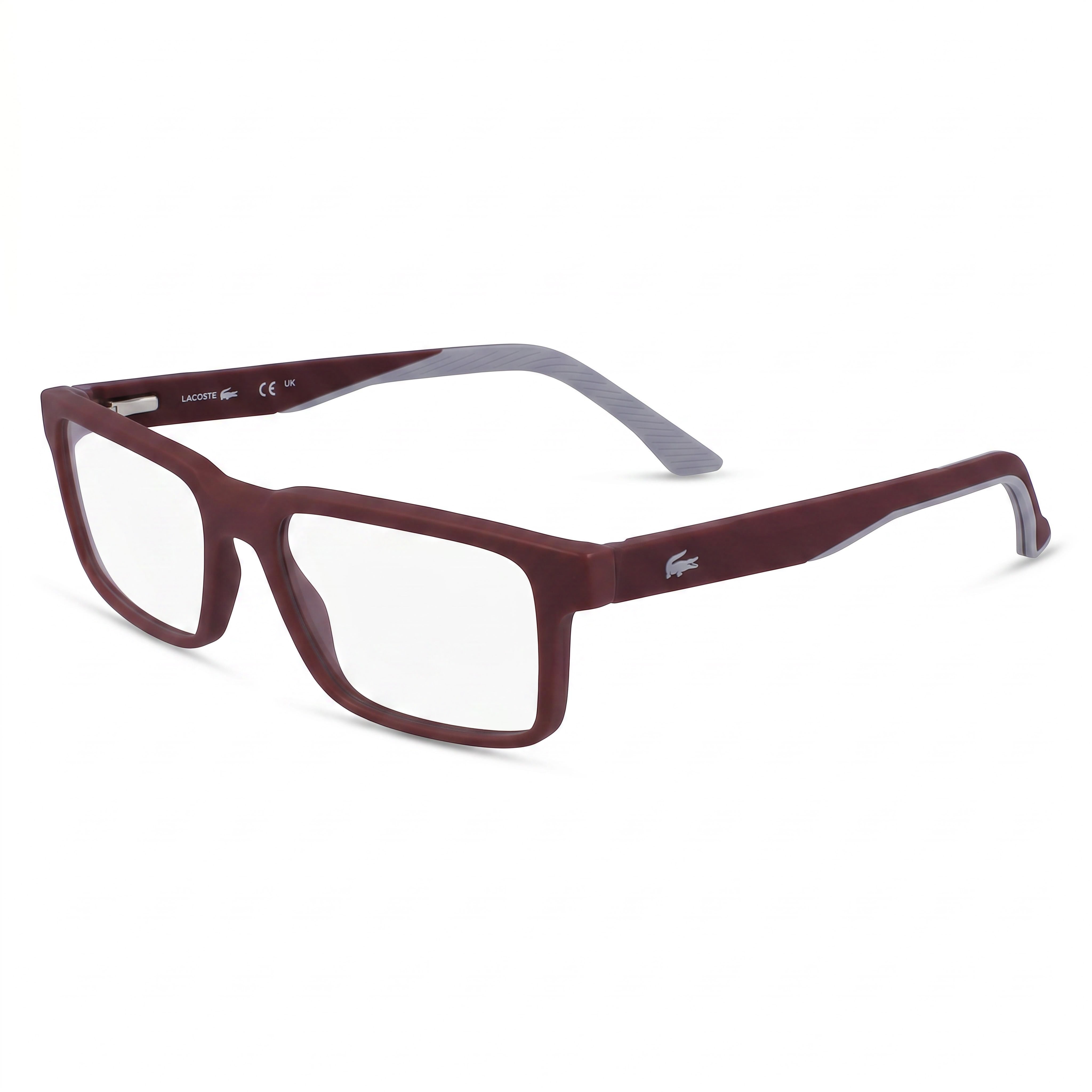 Lacoste L2922 Women's Modern Injected Plastic Dark Red Eyeglasses, Polycarbonate Non-Polarized Lenses 55mm, Photo 1