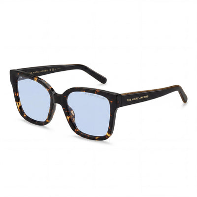 Marc Jacobs Marc 458/S Women's Acetate Frame Sunglasses, Havana Black Blue, 53mm Lens with UV Protection