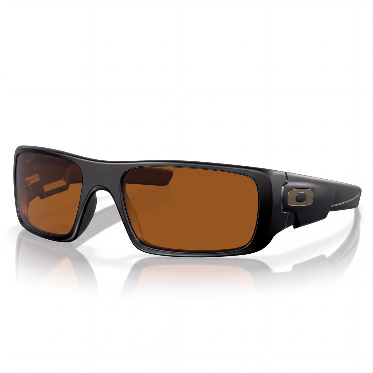 Gafas de sol Oakley Crankshaft unisex, montura rectangular de O_Matter negro mate, lentes color bronce oscuro, protección UV, 60 mm, Photo 1