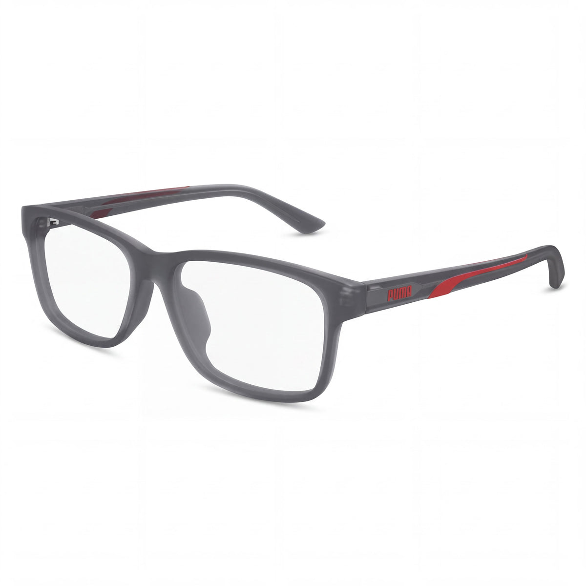 PUMA Pu0475oa-003 Gafas graduables unisex clásicas de acetato, gris/transparente multicolor, 57-15-145, Photo 1