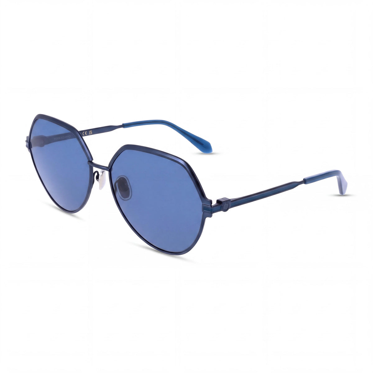 Salvatore Ferragamo Sf325s Sunglasses For Women with Matte Blue Acetate Frame and Lenses 62mm, Photo 1