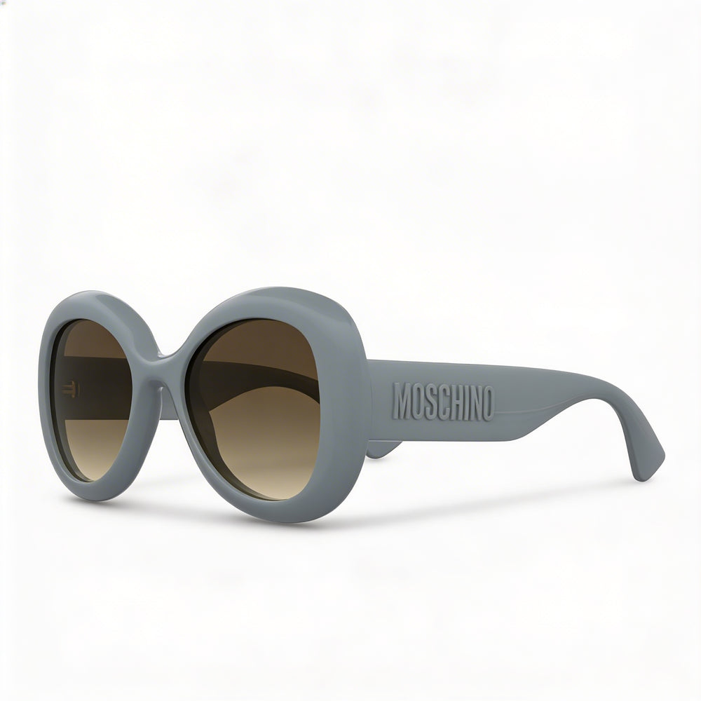 Moschino Casual Women's Black CELLULOSE PROP. INJ Frame Dark Grey Shaded Sunglasses 54-22-140