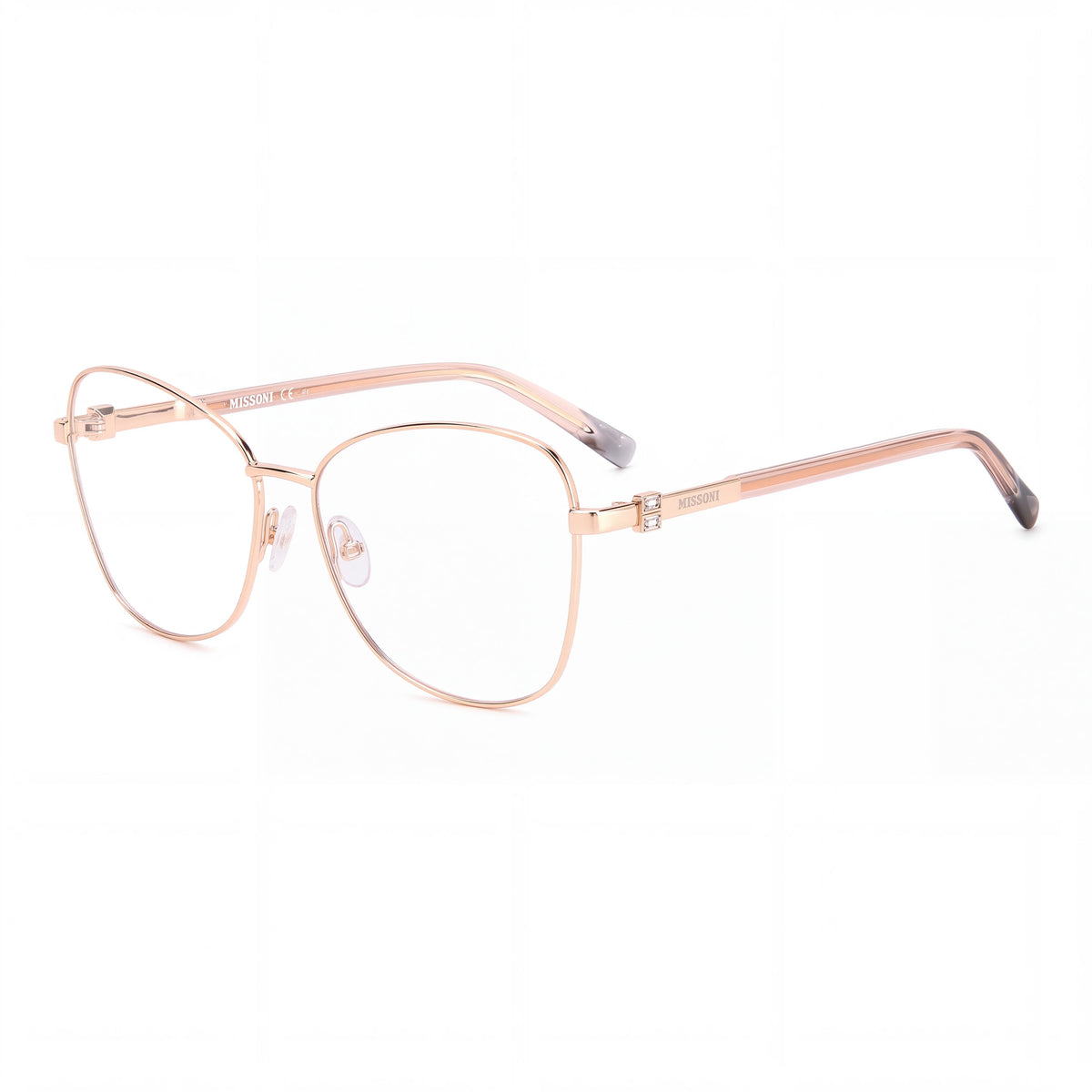 M Missoni Modern Women's Gold Copper Stainless Steel Frame Polycarbonate Lens Eyewear 56mm Lens Width, Photo 1
