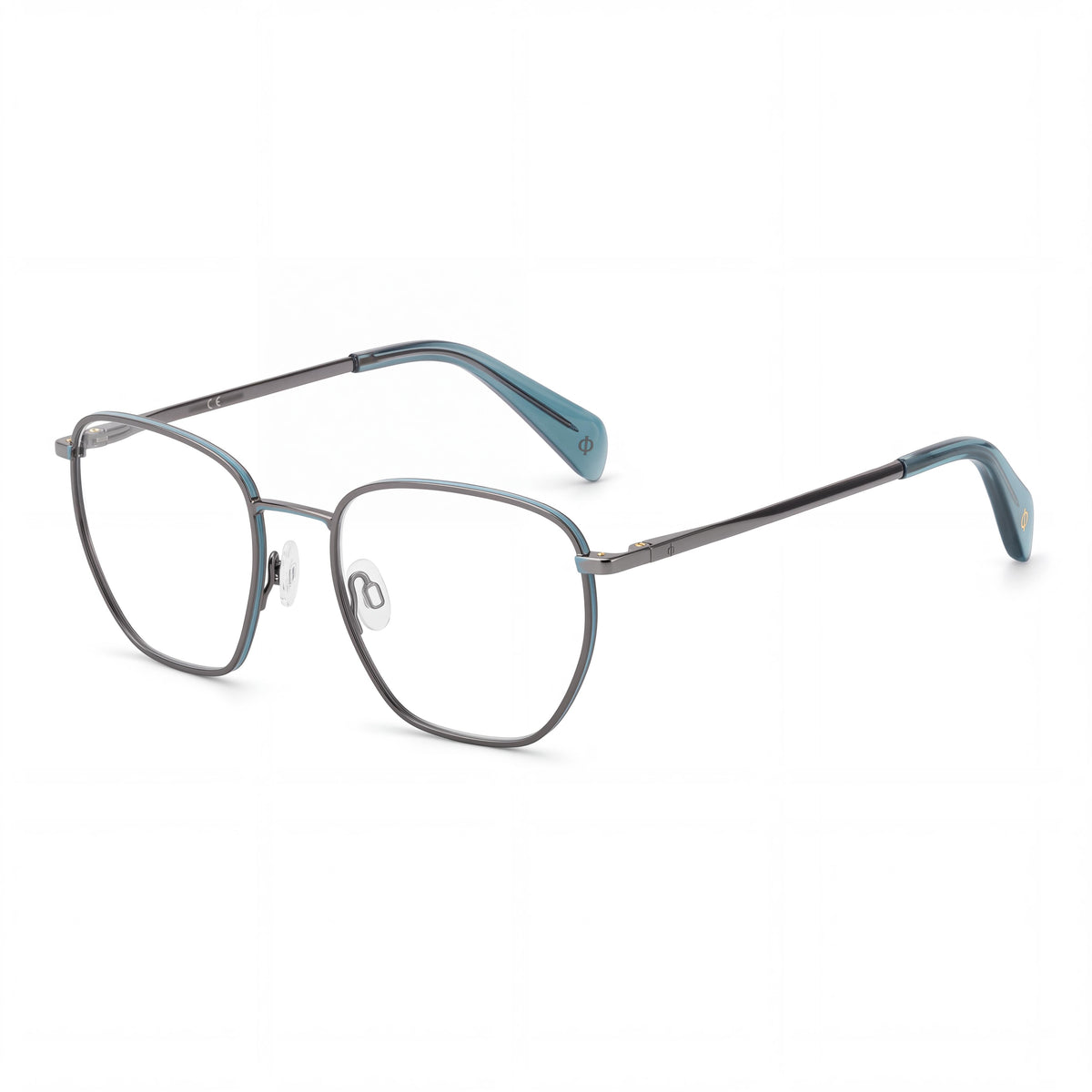 rag & bone Rnb 7018 Women's Dark Ruthenium Metal Frame Plastic Lens Eyeglasses 52-19-145mm, Photo 1