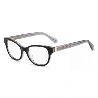 Gafas de sol modernas kate spade new york para mujer con montura y cristales de plástico negro 50 mm