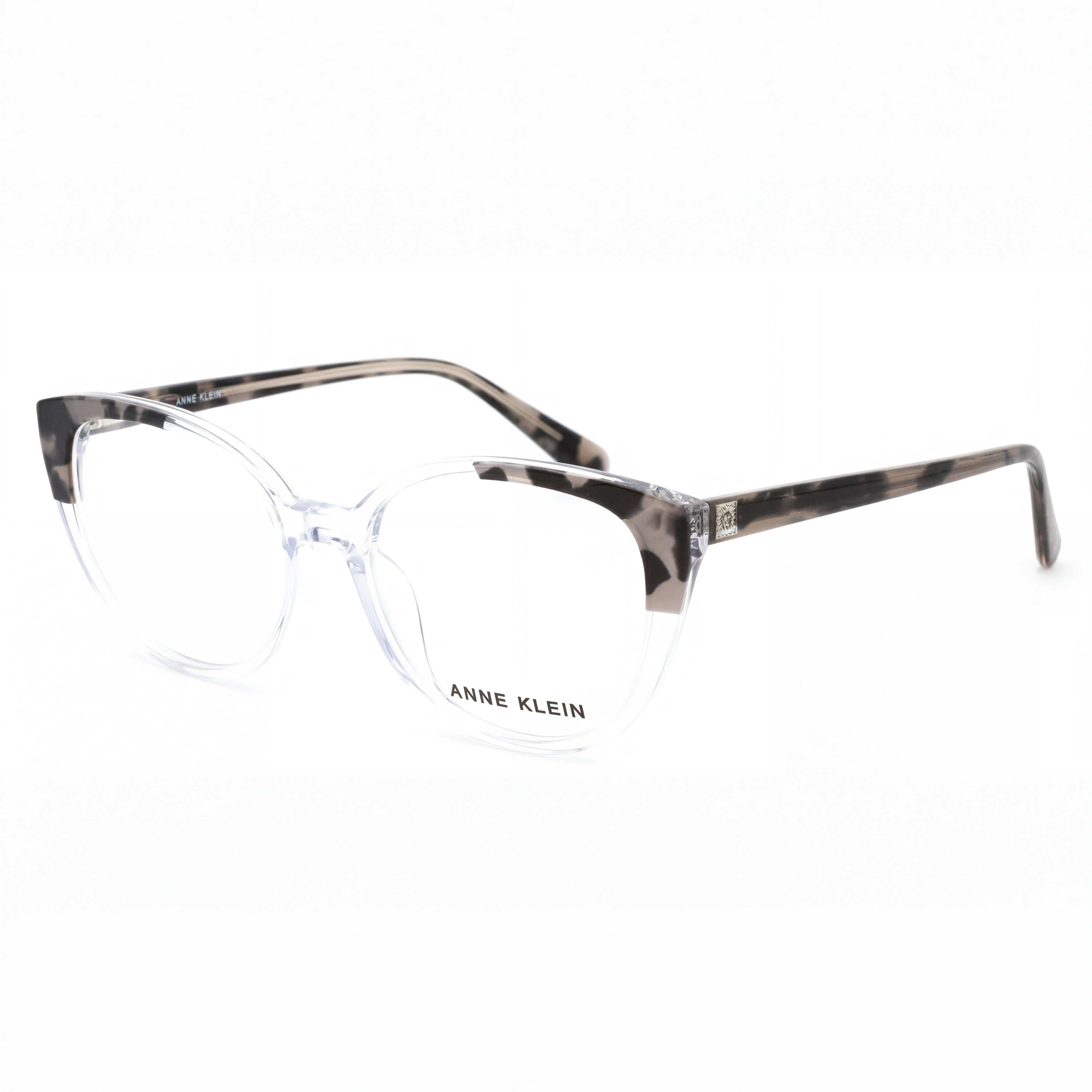Anne Klein Ak5092 Men's Lightweight Metal Eyeglasses Grey Crystal 52mm, Photo 1