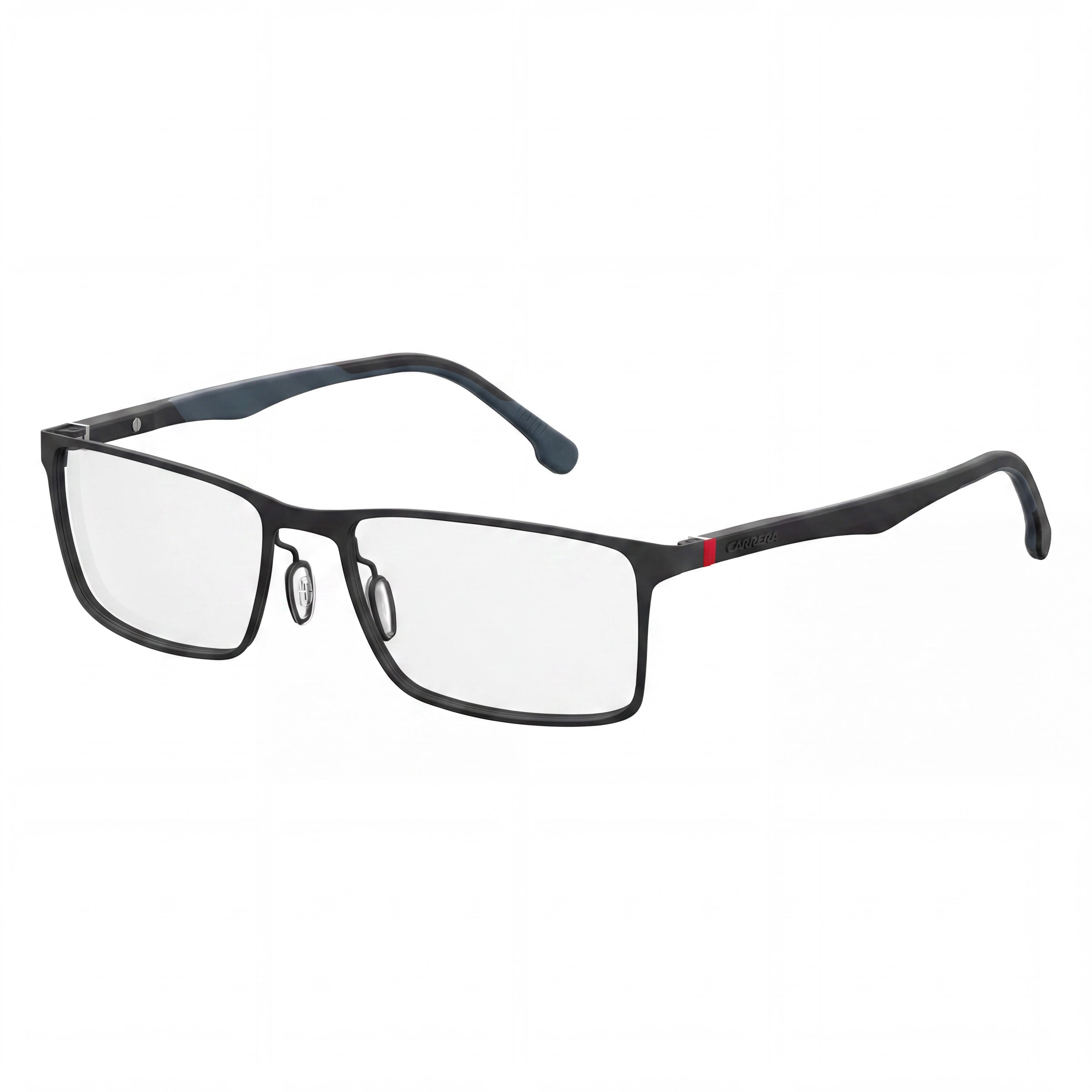 Carrera 8827/V Unisex Rectangular Alloy Steel Eyeglasses Matt Black 55mm, Photo 1