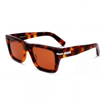Gafas de sol Ferragamo Sf2033s para mujer con montura de acetato carey y lentes no graduadas de 53 mm