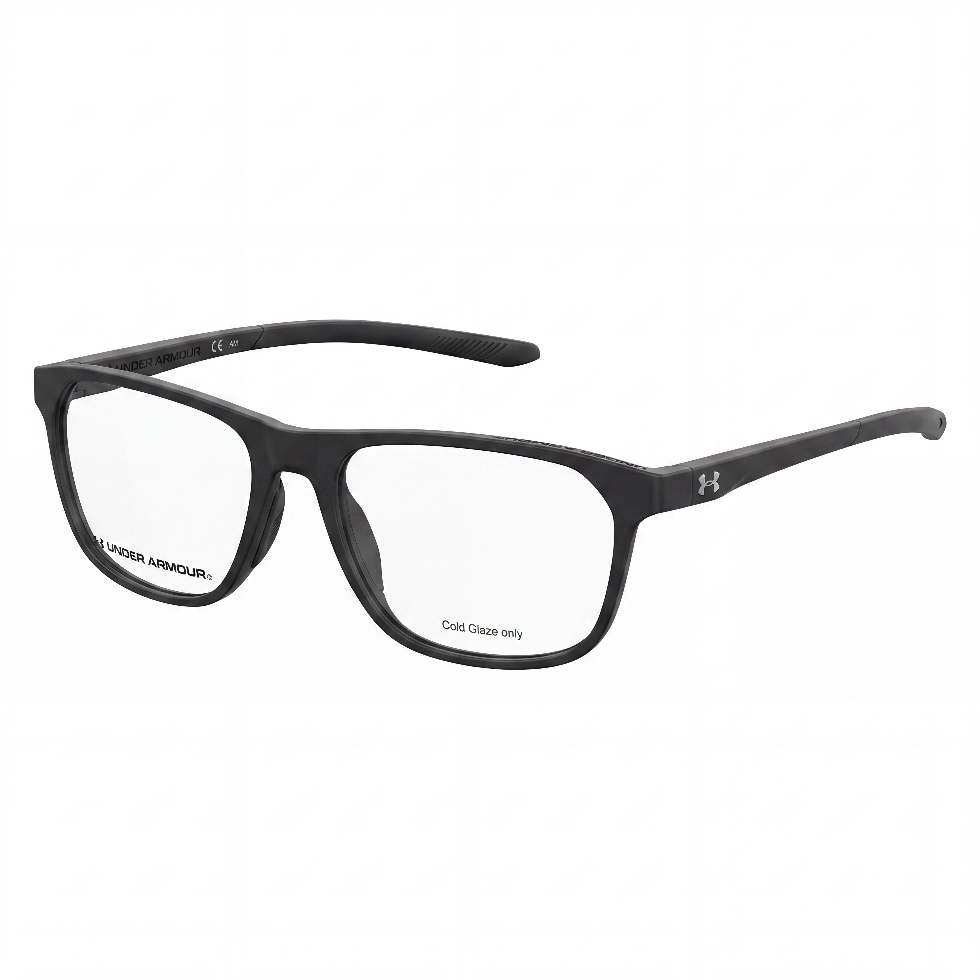 Gafas de sol Under Armour contemporáneas unisex con montura verde cristal propionato y lentes de 55 mm de ancho, Photo 1