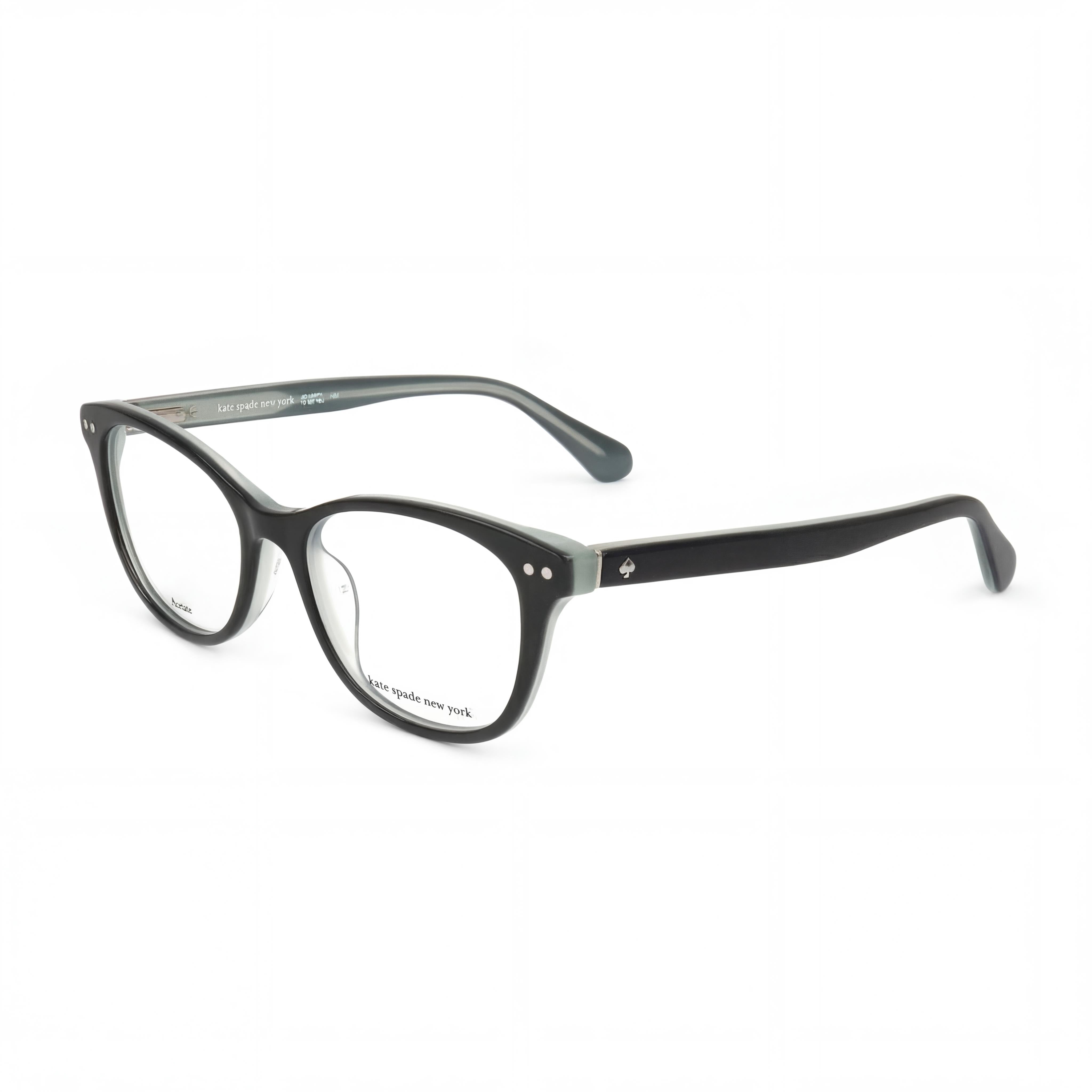 kate spade new york KAMILA Gafas Cuadradas Verdes de Acetato para Mujer, Cristales de Demostración Transparentes, Aptas para Prescripción Médica 50-17-140, Photo 1