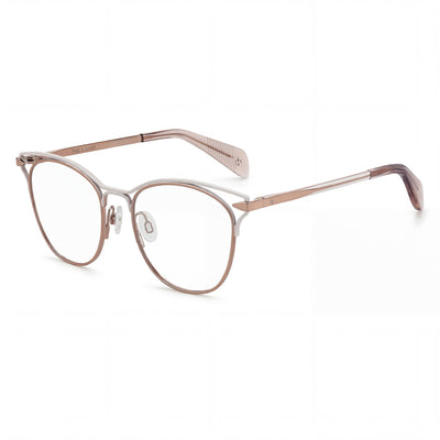 Rag & Bone Rnb3019 Women's Gold Cream Alloy Steel UV Protective Non- Eyewear 51mm