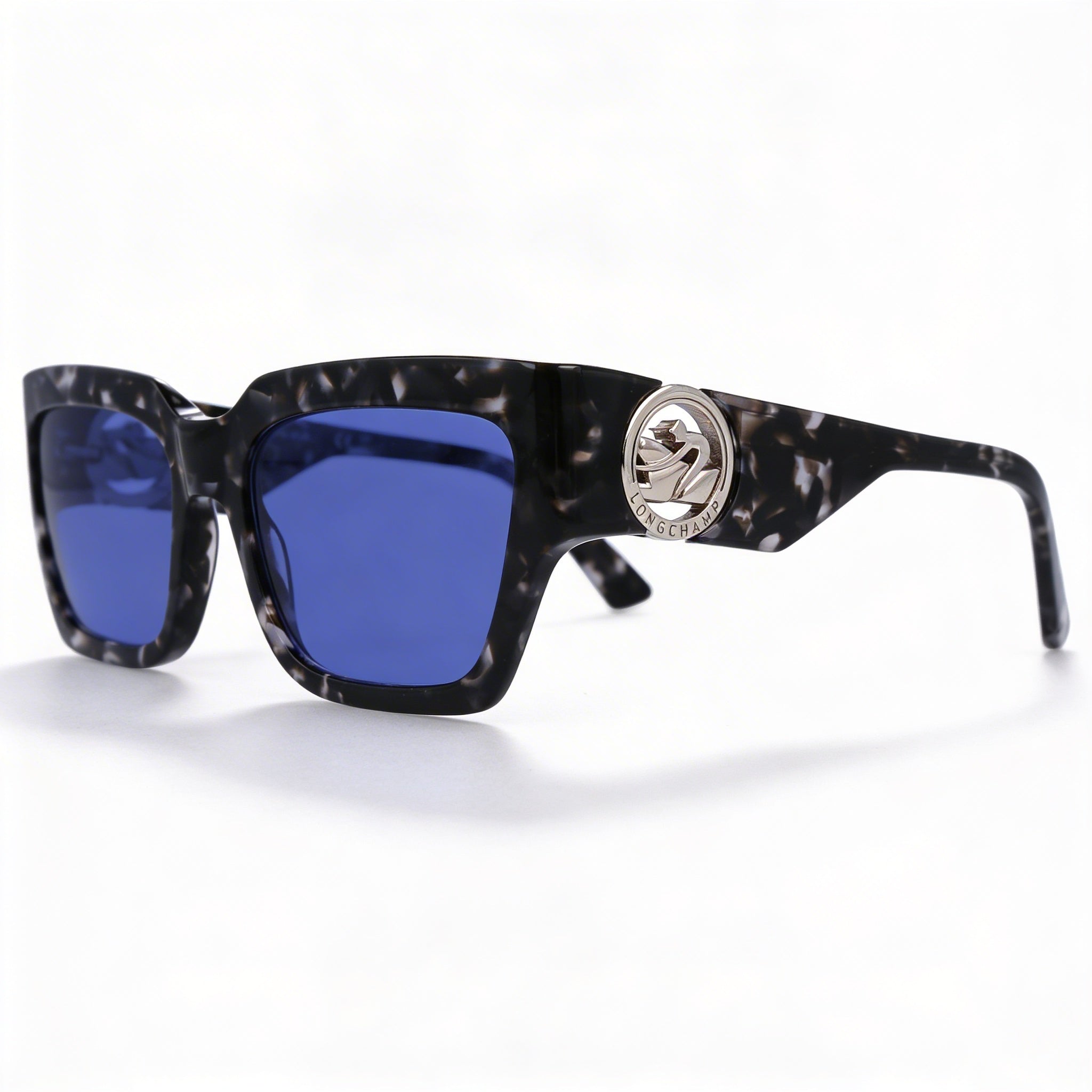 Gafas de sol informales Longchamp para mujer con montura de acetato y lentes de protección UV, Gris Havana, 55mm, Photo 1