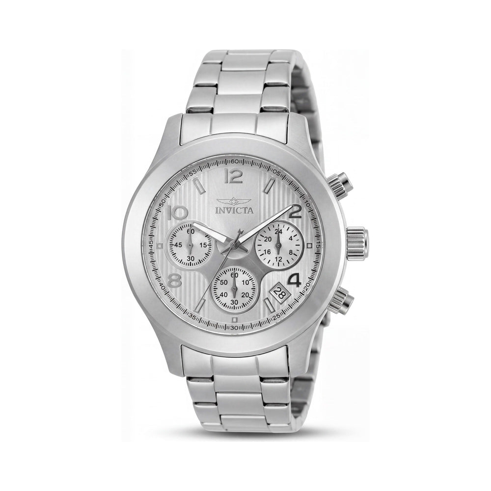Invicta Angel Collection Women's Silver Stainless Steel Chronograph Glow In The Dark Watch