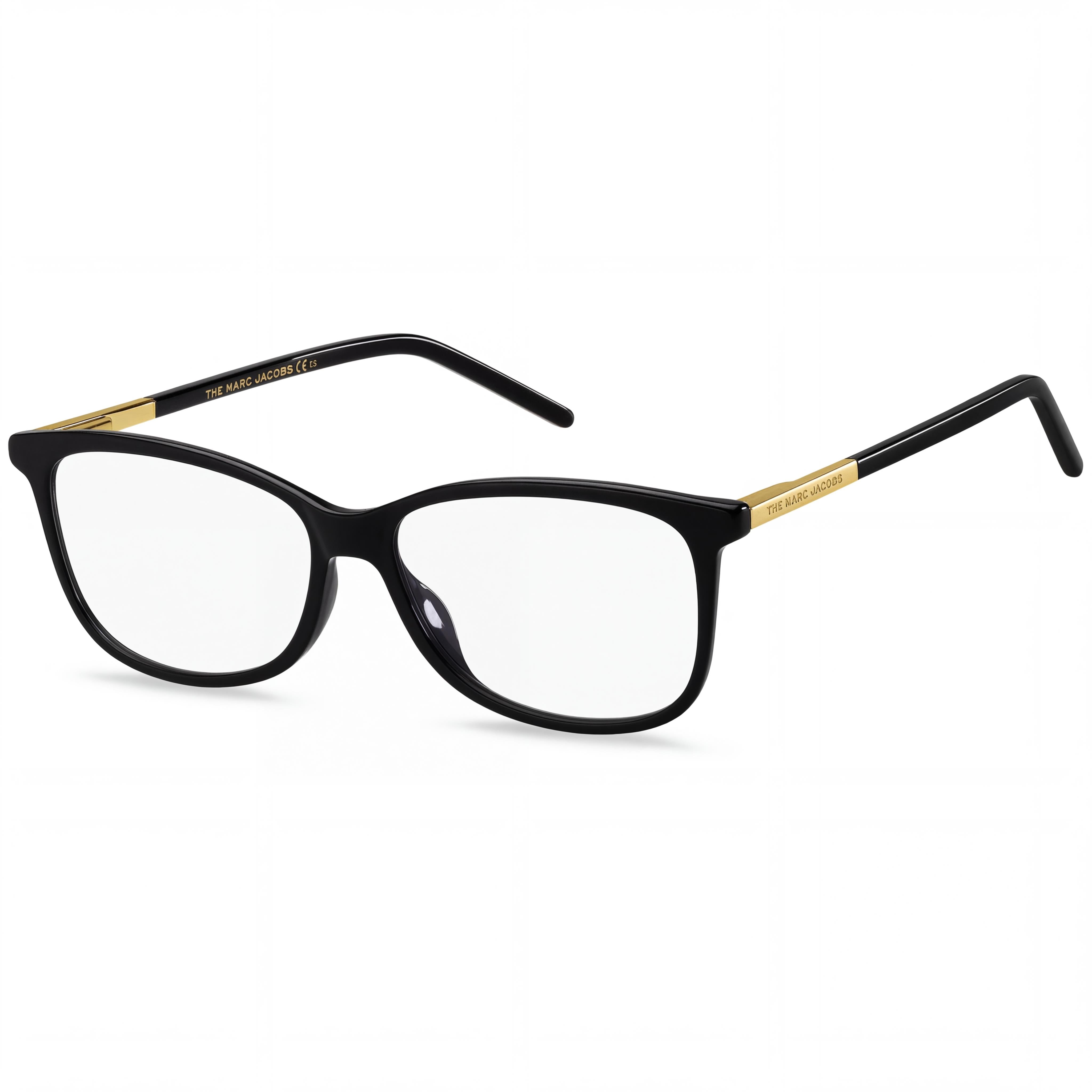 Marc Jacobs Marc 513 Women's Black Gold Plastic Optical Eyeglass Frames with Polycarbonate Lenses 53mm, Photo 1