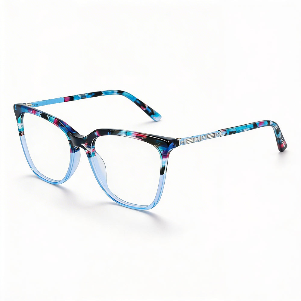 Bebe Bb5191 Men's Metal Blue Frame Clear Polycarbonate Lenses Eyewear 54mm