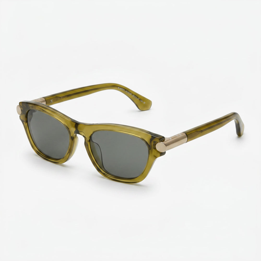 Burberry Women's Pillow Cateye Sunglasses, Green Acetate Frame, Black Lenses, 54mm Lens Width