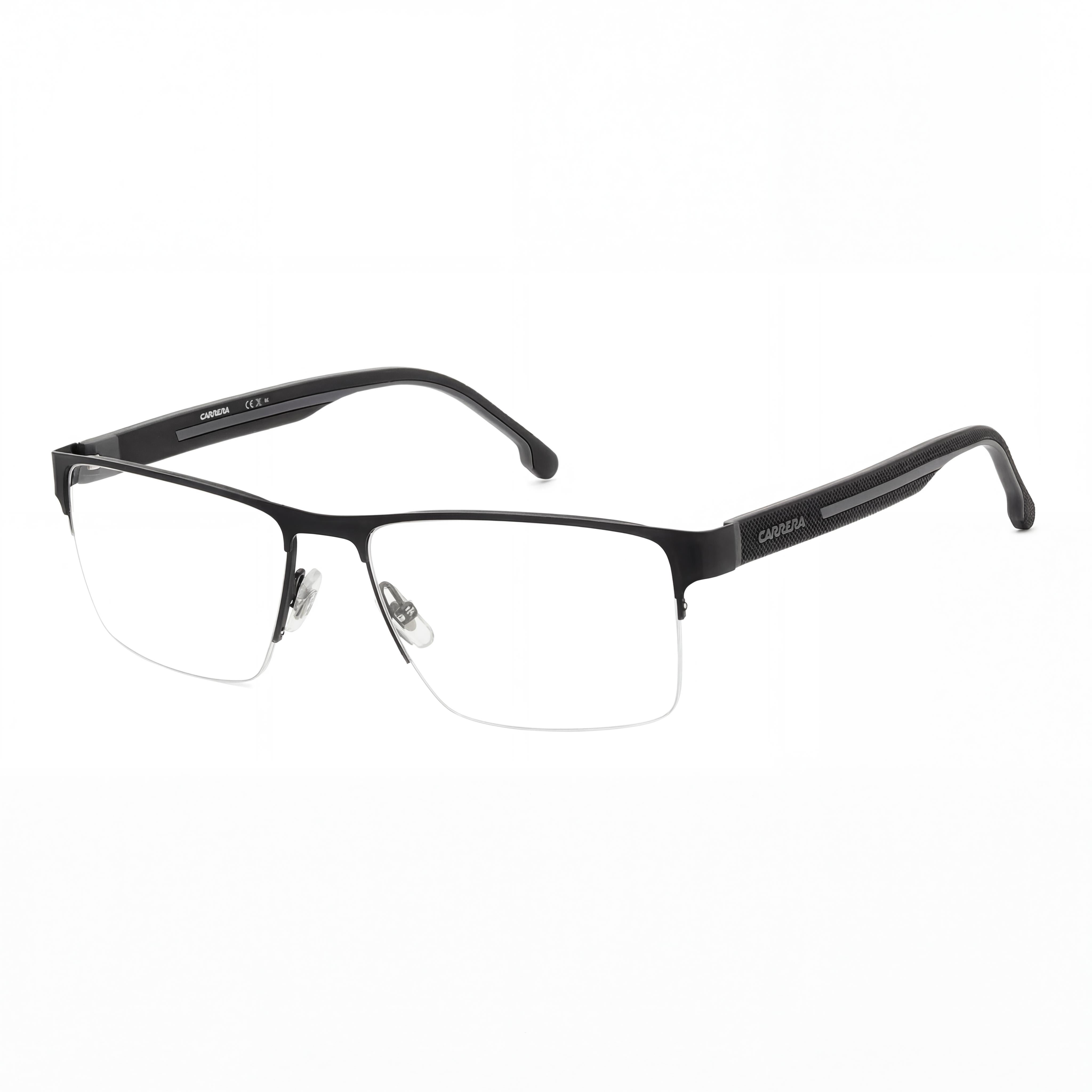 Carrera 8893 Gafas de sol casuales unisex de acero inoxidable, no polarizadas, negras y grises 58-18-145, Photo 1