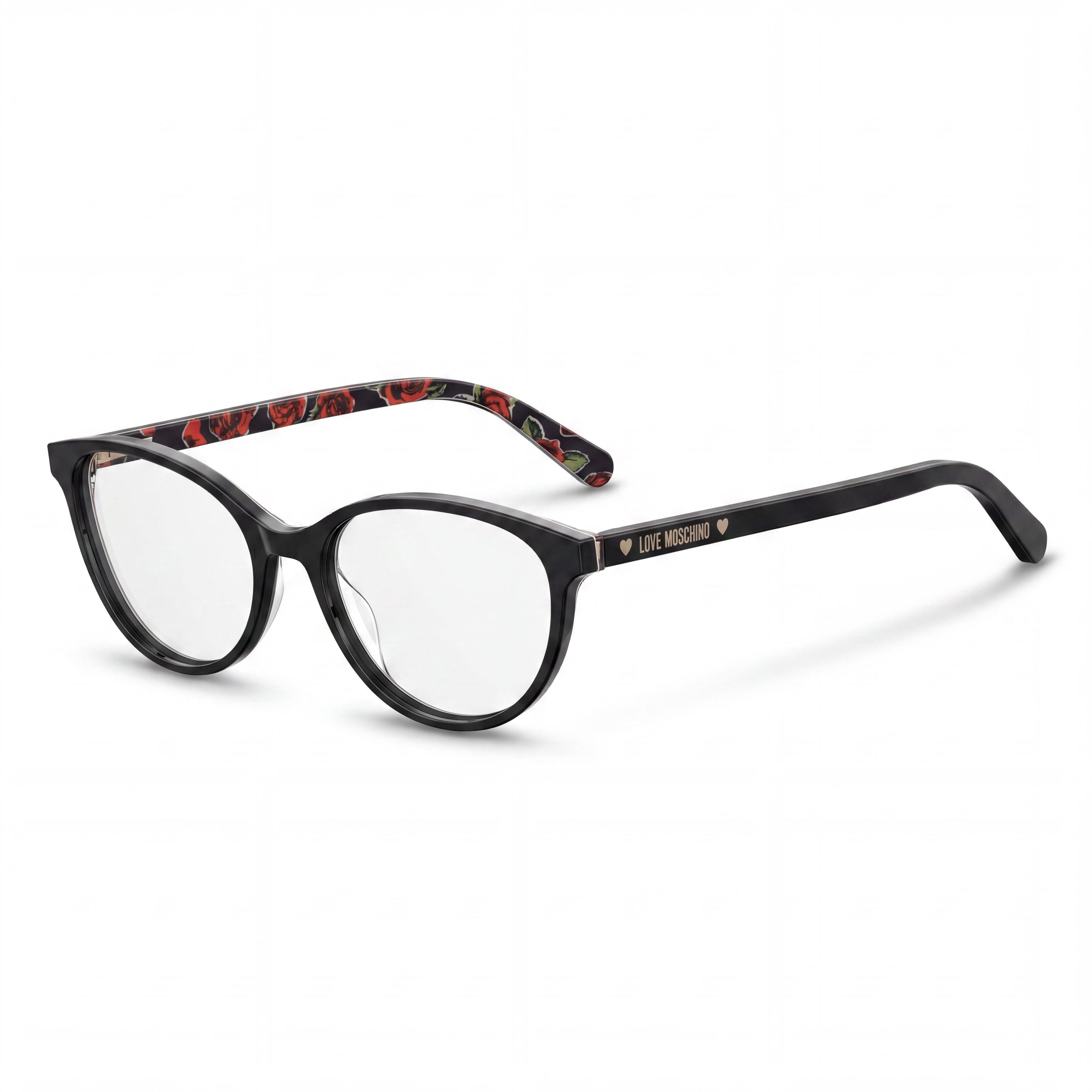 Gafas Love Moschino Mol525 Negras para Mujer 52-17-145, con lentes de demostración transparentes, listas para prescripción, Photo 1