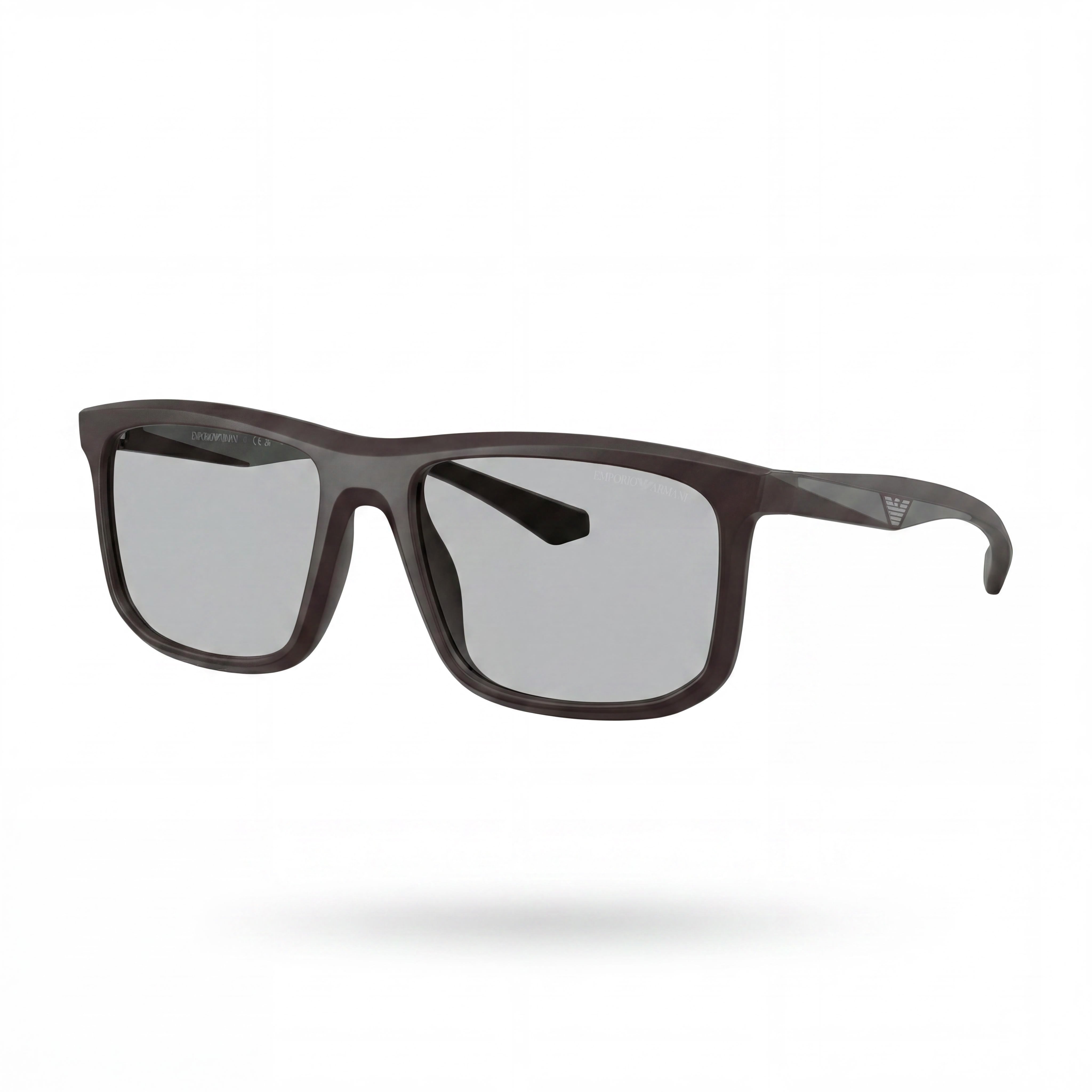 Emporio Armani Ea4234u Universal Fit Women's Plastic Sunglasses Matte Brown Light Grey Frame Light Grey Lens 100% UV Protection 57mm, Photo 1