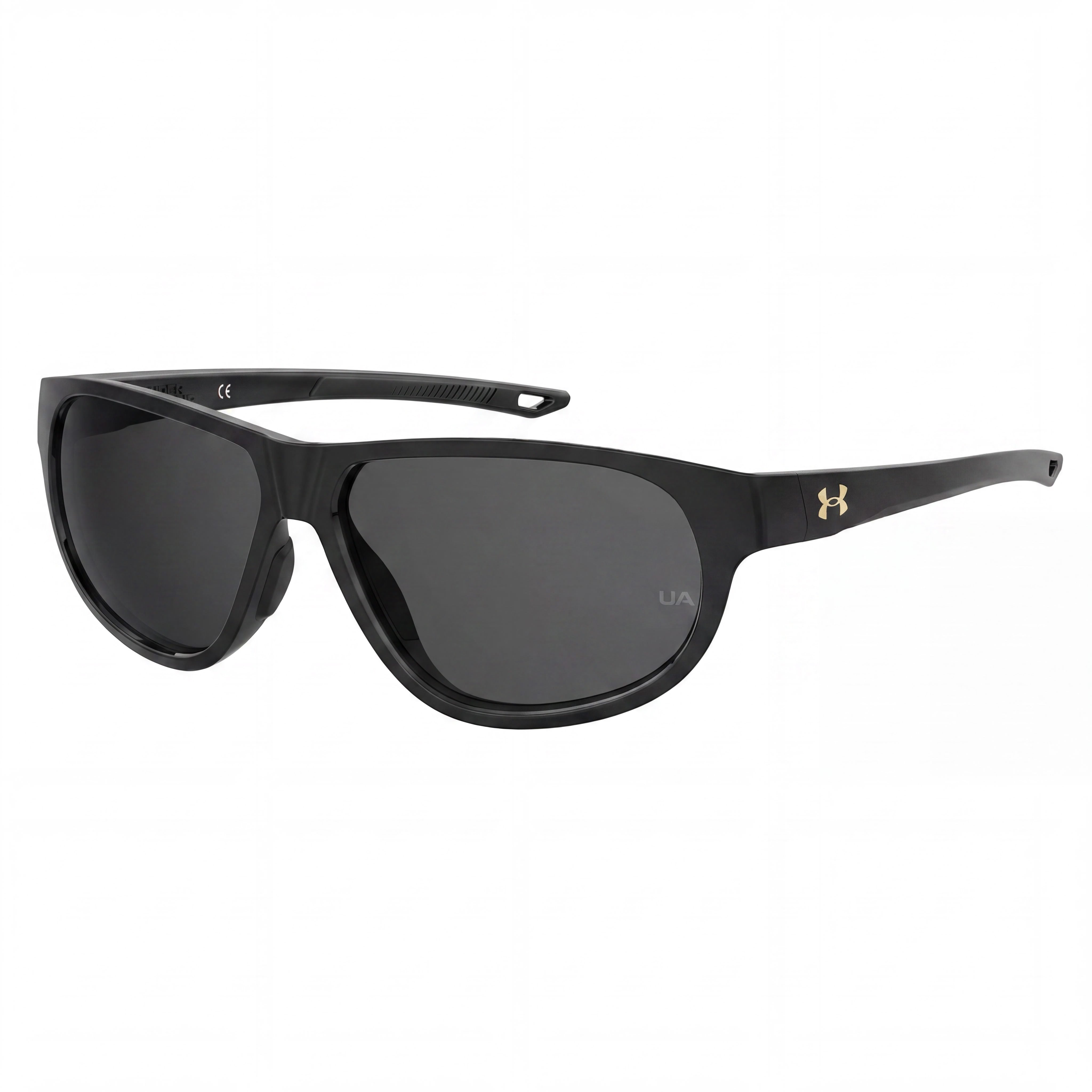 Under Armour Ua Intensity Women's Black Frame Black Lens Wraparound Propionate Non-Polarized UV Sunglasses 59mm, Photo 1