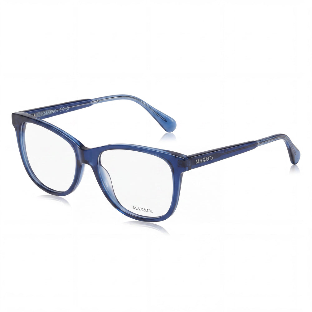 Gafas Max & Co. modernas para mujer, montura de plástico multicolor con lentes de plástico transparentes, tamaño 54-16-140mm