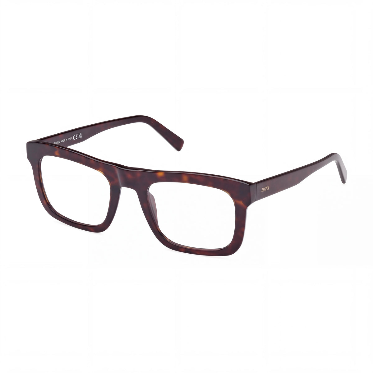 Montura óptica unisex Ermenegildo Zegna EZ5276 de plástico color Habana oscuro con lentes transparentes 52-22-145, Photo 1