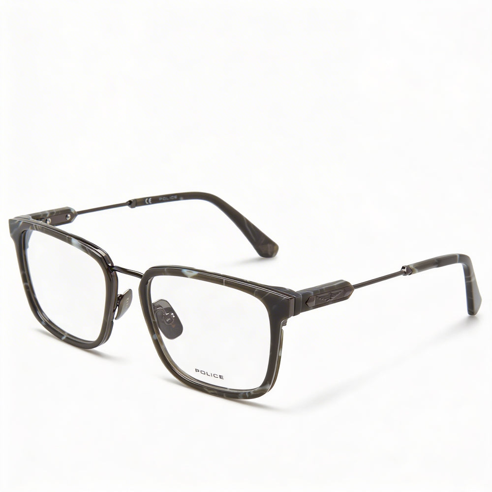 Gafas Police Classic Vision para hombre con montura Gun brillante y lentes de plástico