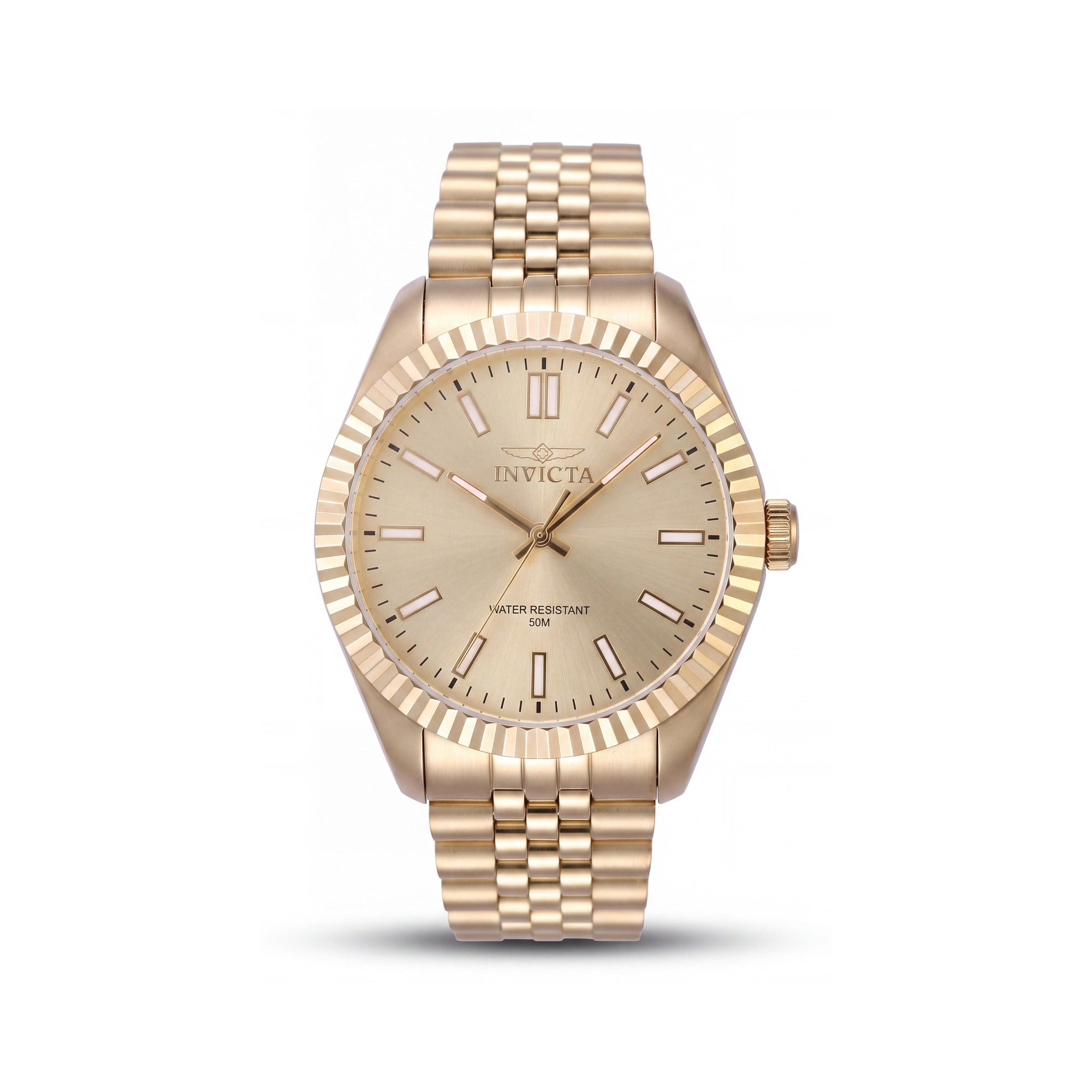 Invicta Specialty 47491 Men's Gold Dial Stainless Steel Quartz Watch, 43mm Case, 5 ATM Water Resistant, Photo 1