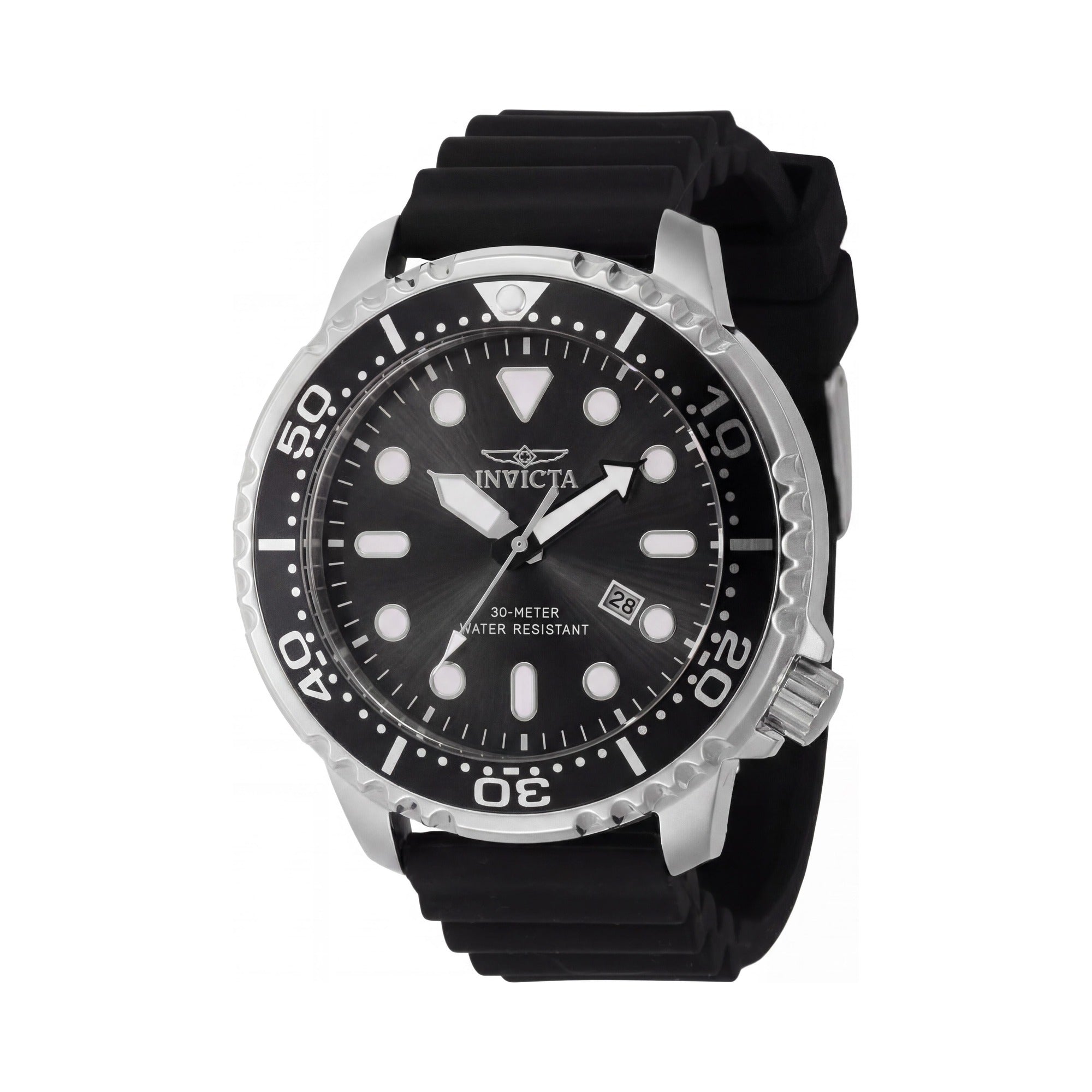 Reloj Invicta Pro Diver 44834 para hombre, de cuarzo, acero inoxidable, 48 mm, esfera negra y correa de silicona negra., Photo 1