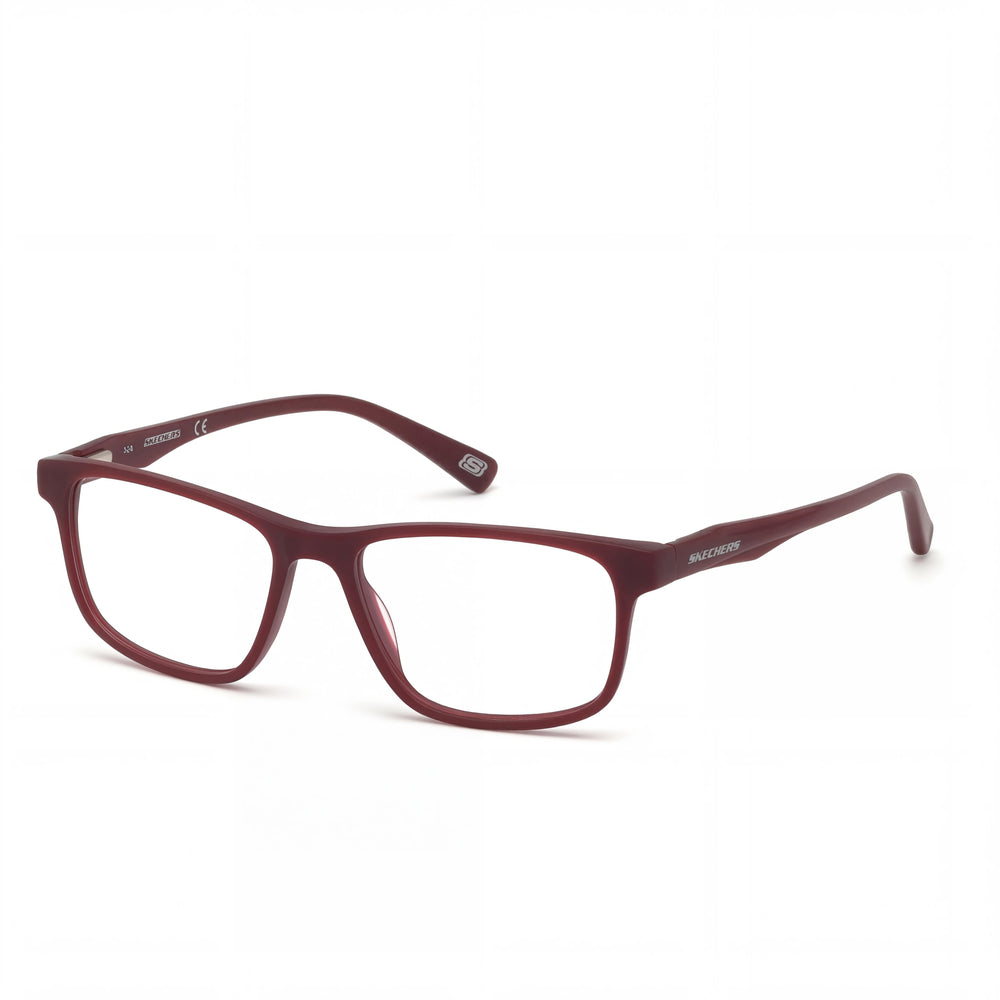 Skechers Sporty Modern Red Plastic Frame with Polycarbonate Lenses Unisex Eyewear, Lens Width 52mm, Bridge Width 16mm, Temple Length 140mm
