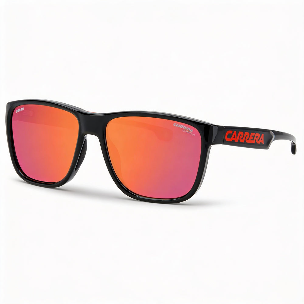 Carrera Carduc 003/S Unisex Black and Red Injection Frame Red Black Non-Polarized 57mm UV Protected