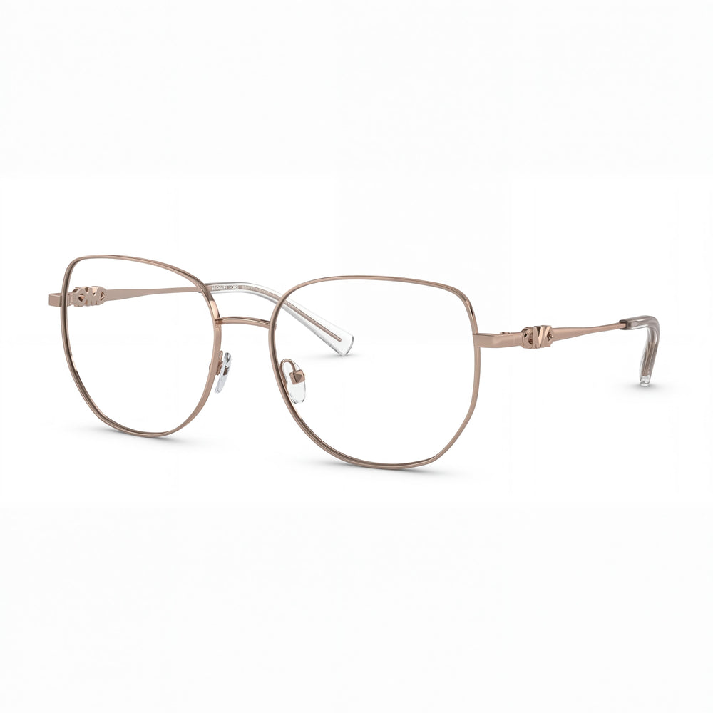 Michael Kors Mk3062 Belleville Women's Optical Eyeglasses with Plastic Frame in Rose Gold Color, 54mm