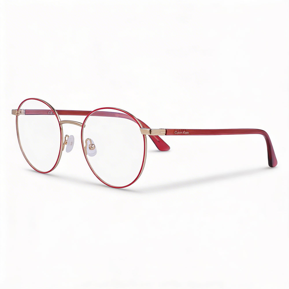 Calvin Klein Ck23106 Unisex Eyeglasses featuring a Rose Metal Frame and Rose Lenses, Size 51mm