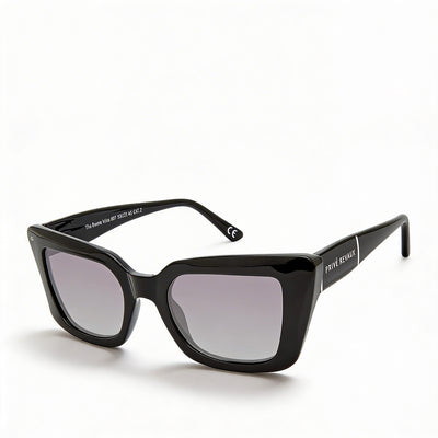 Gafas de sol PRIVÉ REVAUX clásicas unisex, inyectadas, negras, de policarbonato de 50mm, protección UV, no polarizadas