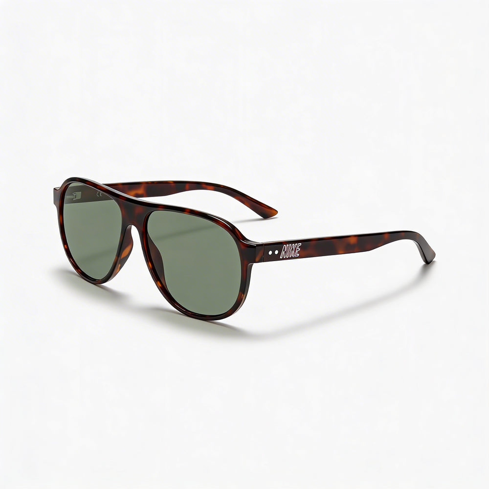 Gafas de sol unisex Nike Vintage Icon, montura de plástico verde carey, lentes G15, 100 % protección UVA/UVB, 59 mm