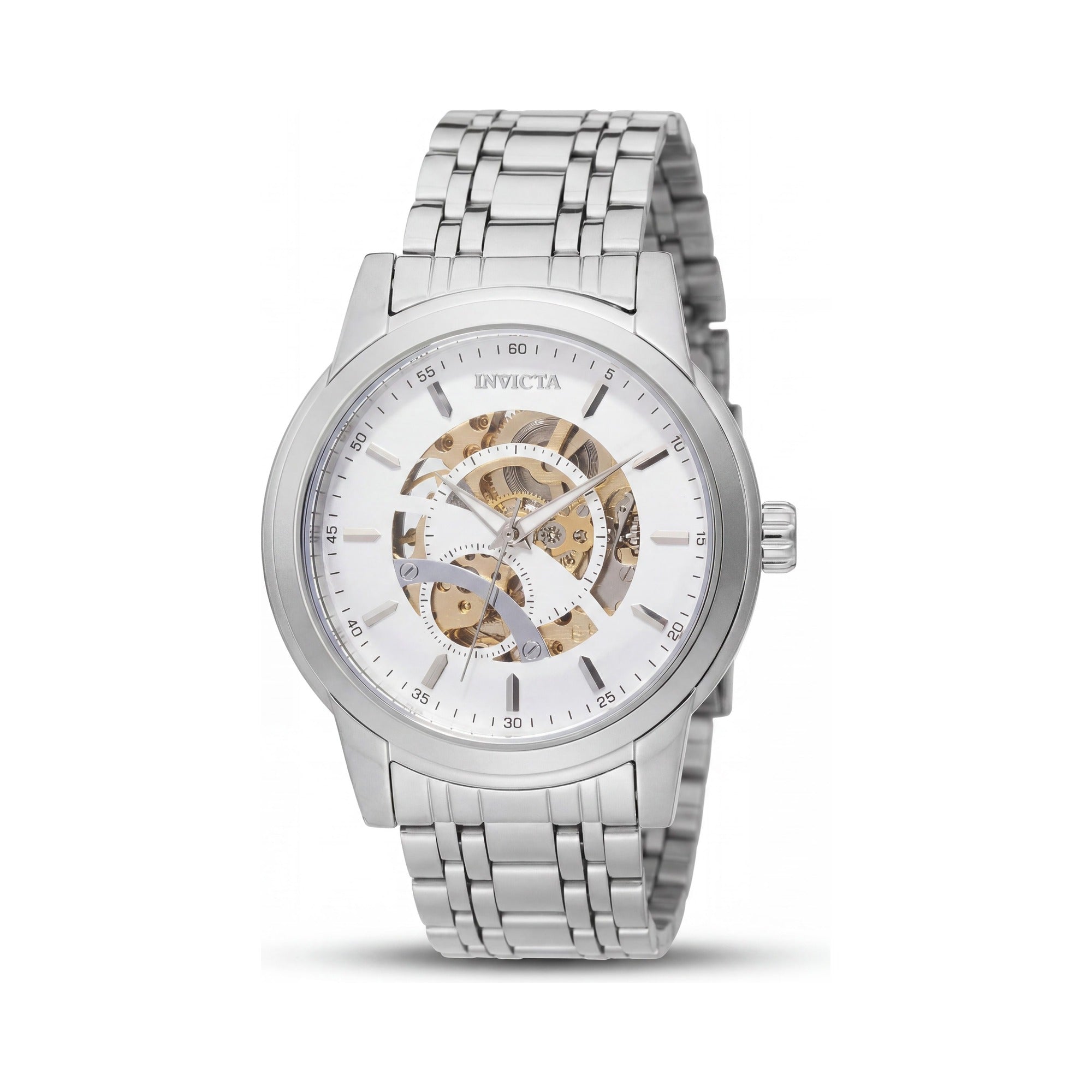 Invicta Objet D Art 69122 Reloj automático para hombre con caja y brazalete de acero inoxidable de 42 mm y esfera plateada, Photo 1