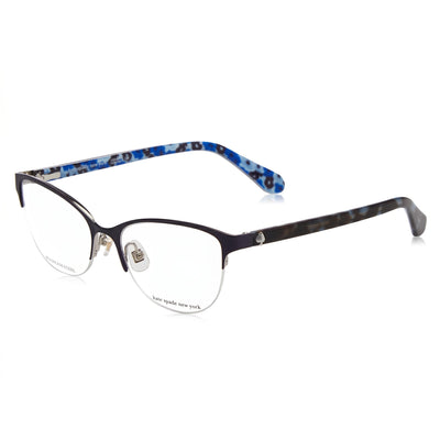 Kate Spade New York Modern Women's Stainless Steel Frame Sunglasses with Polycarbonate Lenses, File Color, 51mm