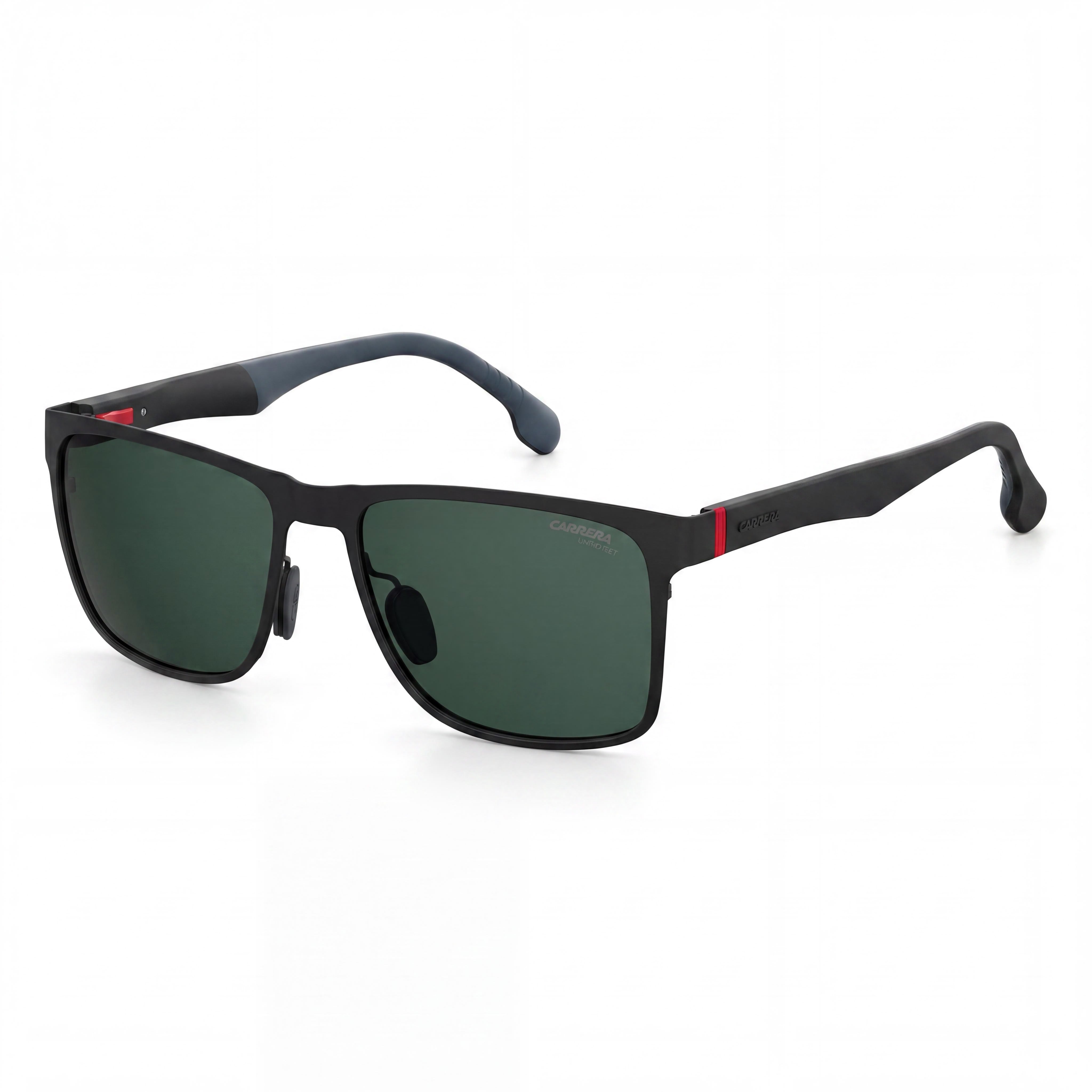 Carrera 8026/S Unisex Matte Black Green Alloy Steel UV Protective Gradient Polycarbonate Sunglasses 57mm, Photo 1
