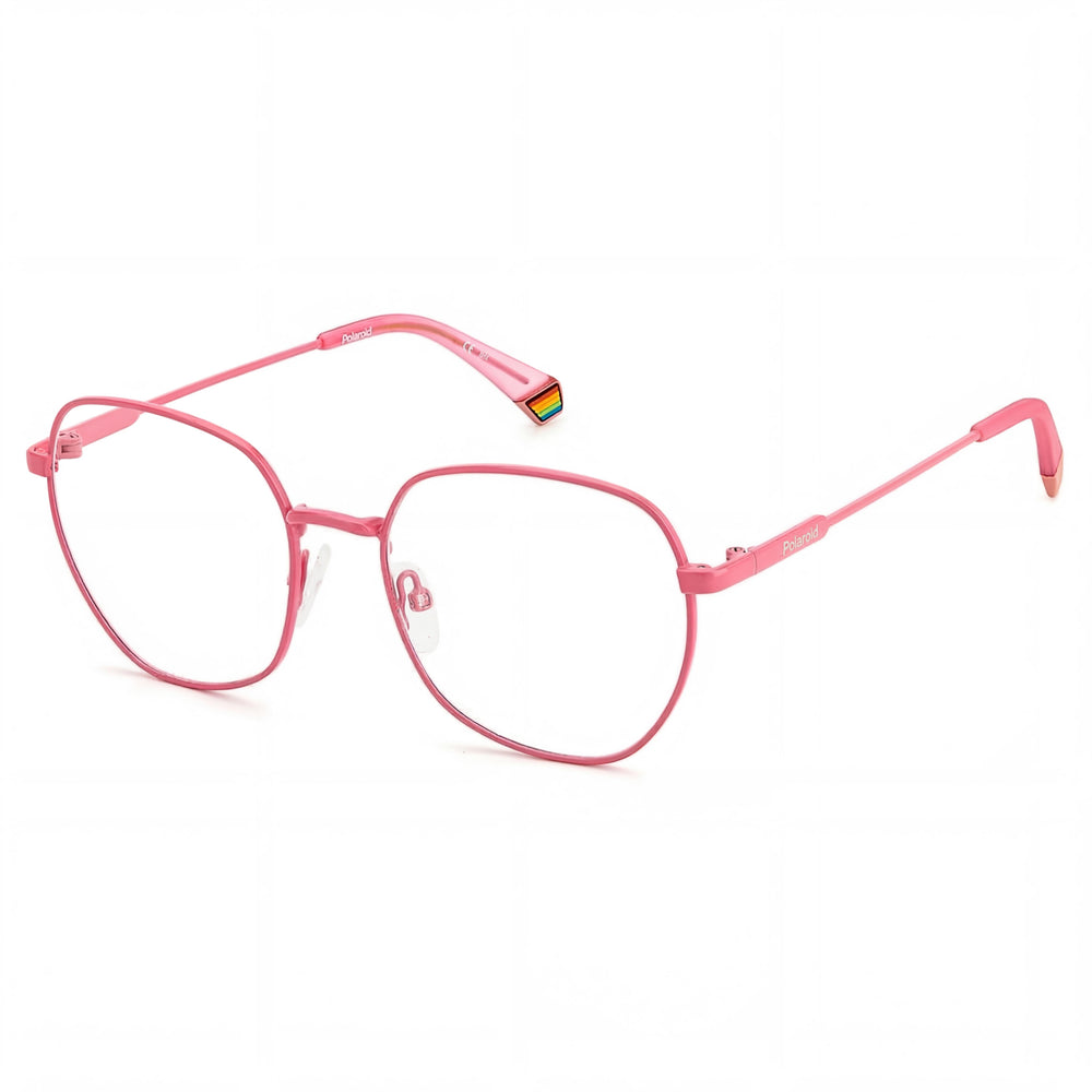 Gafas de sol Polaroid Pld D450 para mujer, de metal rosa, sin lentes, ancho de lente de 54 mm