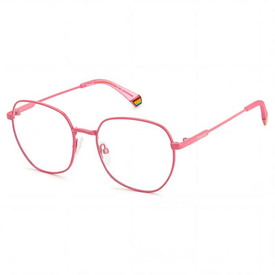Gafas de sol Polaroid Pld D450 para mujer, de metal rosa, sin lentes, ancho de lente de 54 mm