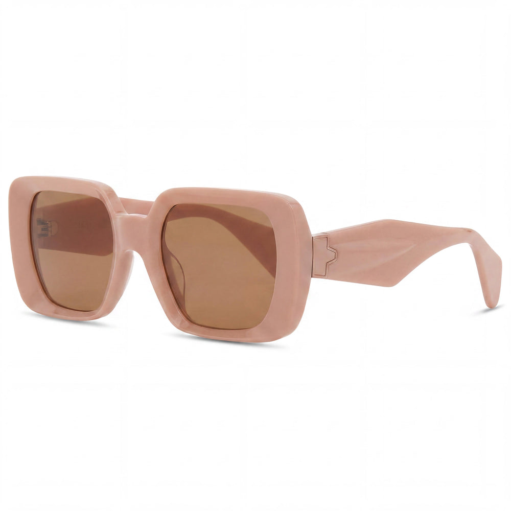 Gafas de titanio Versace Ve 4473u para mujer, color beige y marrón oscuro, con lentes marrón oscuro, ancho de lente 54 mm