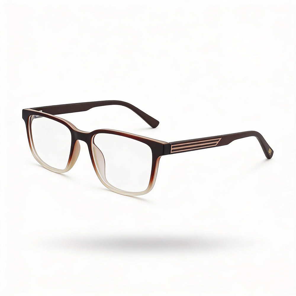 Joe Joe4102 Gafas Ópticas para Hombre, Montura de Acetato en Marrón con Lentes No-Policarbonato, Tamaño 54-18-140mm