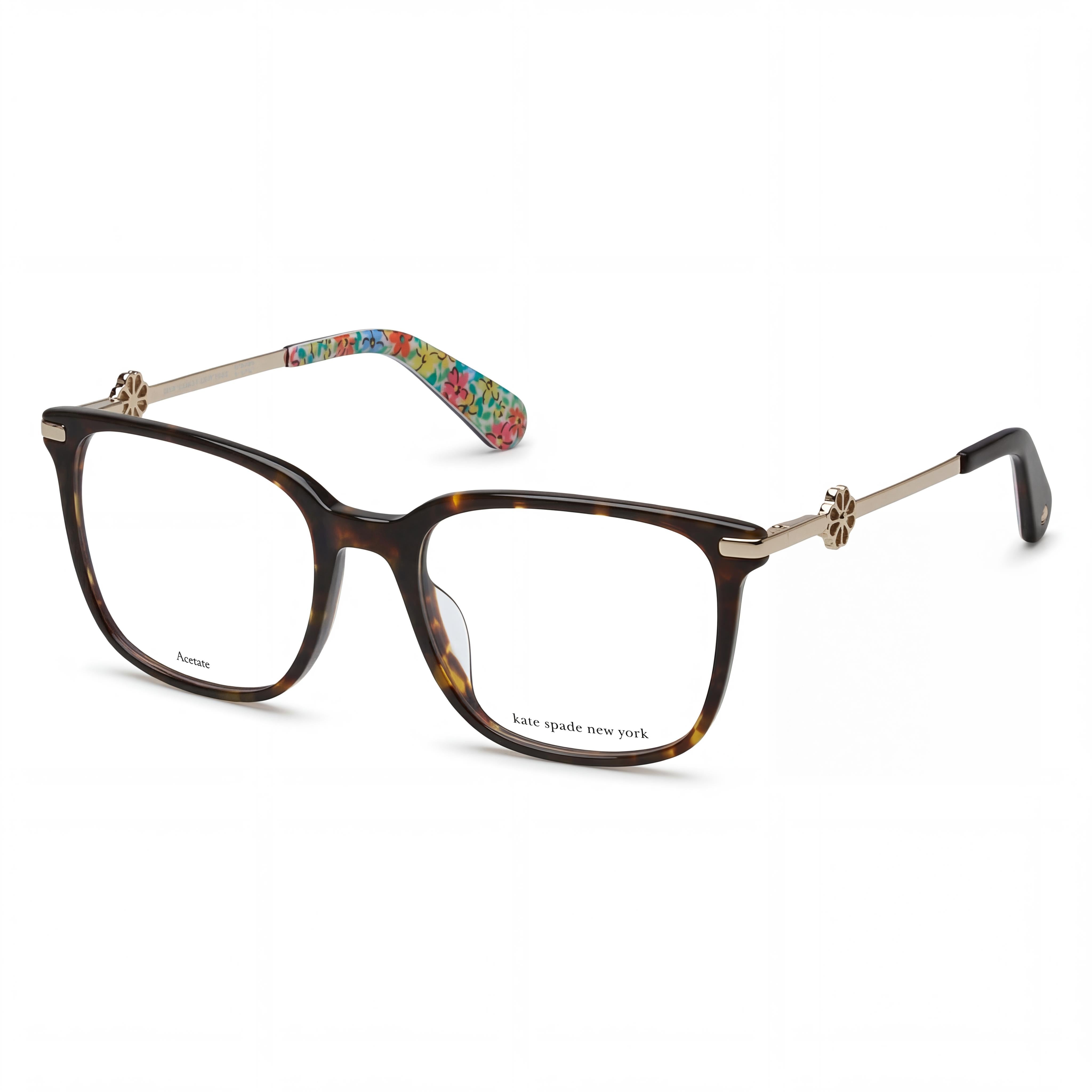 Kate Spade New York Modern Collection Women's Havana Acetate Eyewear Frames with 52mm Lens Width, Photo 1
