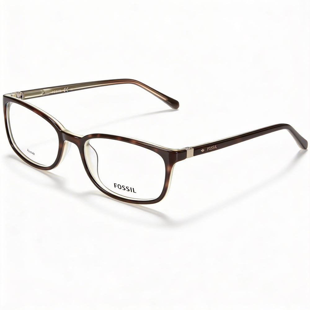 Gafas de sol Fossil Modern Havana para mujer con montura de acetato y lentes de policarbonato, lentes de 52 mm, puente de 17 mm y patillas de 135 mm.