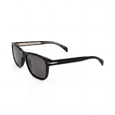 Gafas de sol David Beckham Db 1045/S unisex de acetato, color negro y plateado, lentes negro y plateado, protección UV, 54 mm