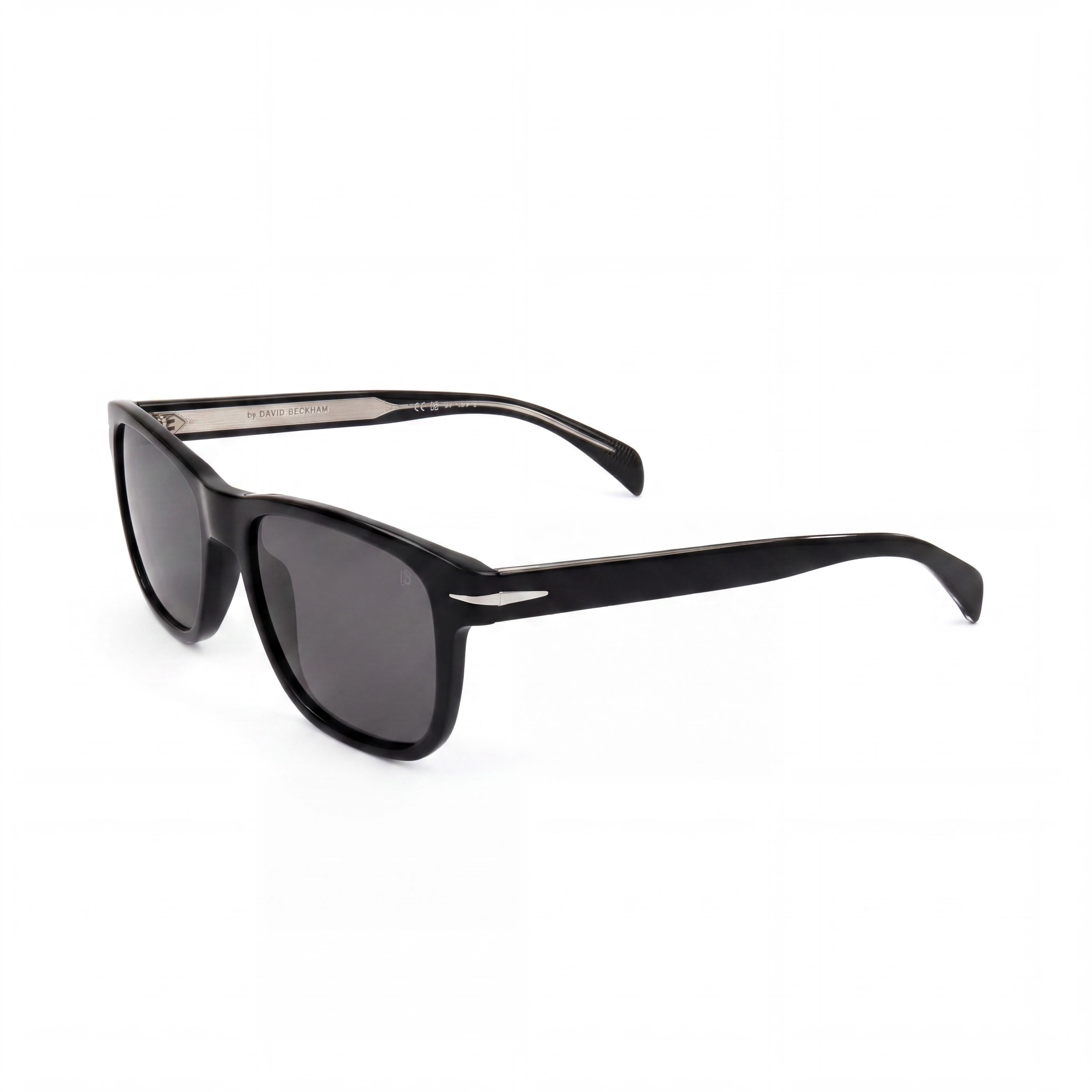 Gafas de sol David Beckham Db 1045/S unisex de acetato, color negro y plateado, lentes negro y plateado, protección UV, 54 mm, Photo 1