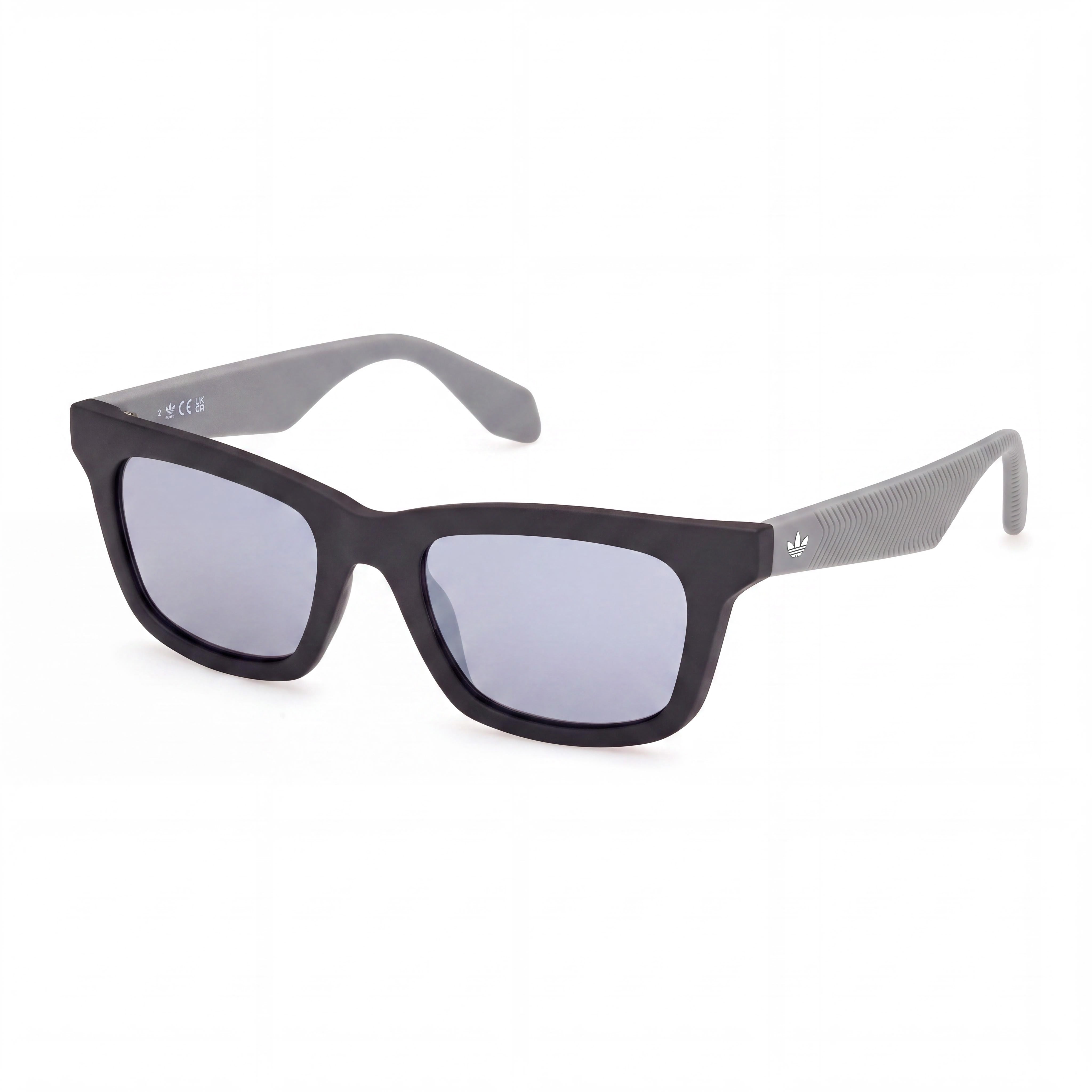 adidas Originals Or0116 Unisex Acetate Matte Black Matte Grey Smoke Mirror Non- 51mm, Photo 1