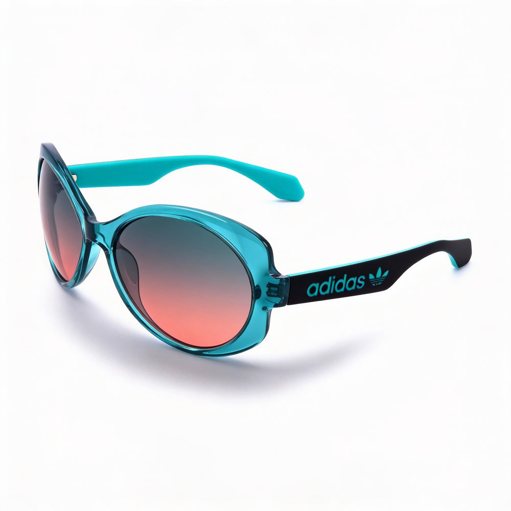 Gafas de sol adidas Originals Contemporaneo de acetato para mujer con protección UV en turquesa, negro y azul degradado de 56 mm